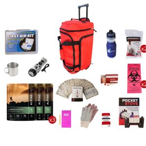 Food Storage Survival Kit, Rolling Bag